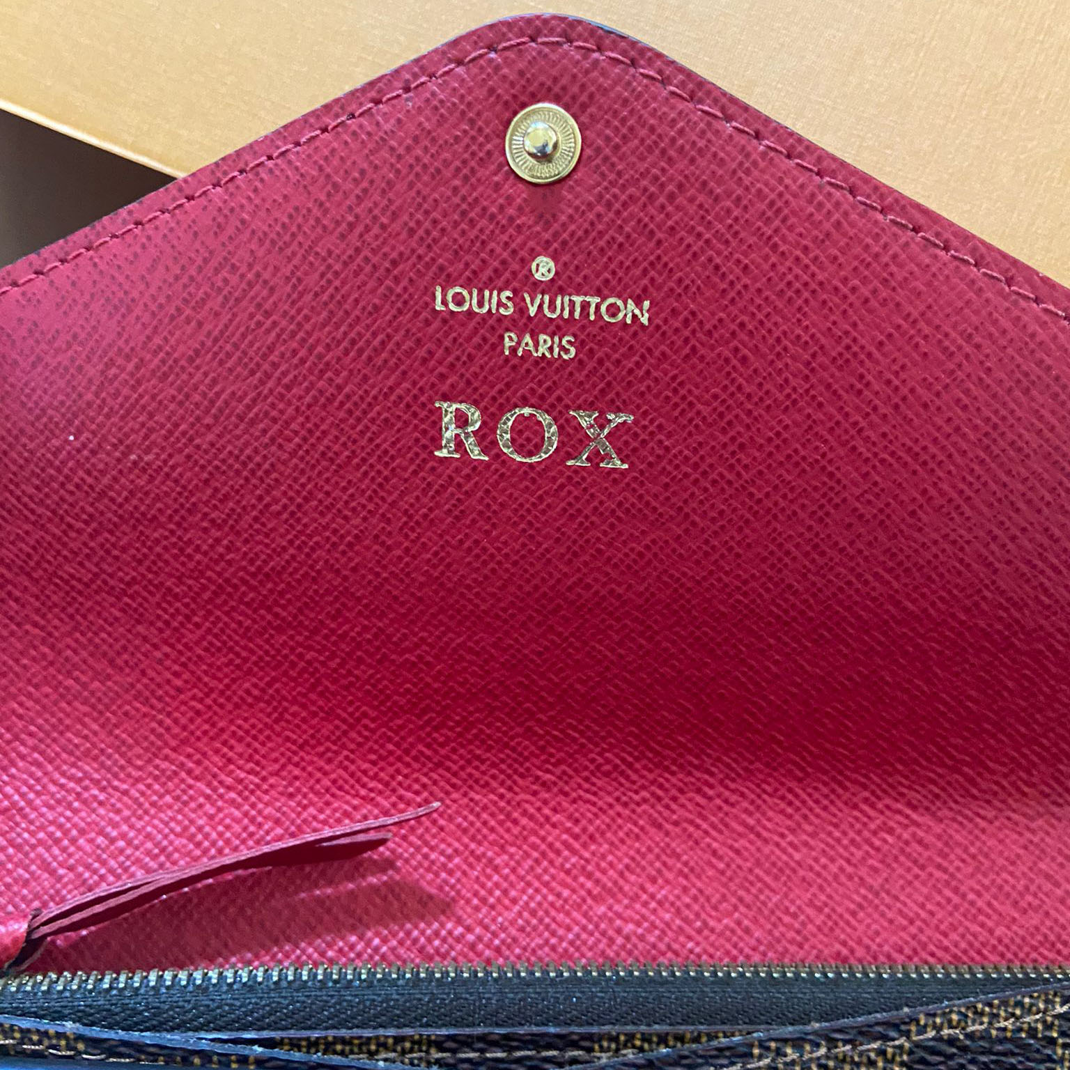 Louis Vuitton Damier Ebene Emilie Wallet (2) Louis Vuitton Damier Ebene Emilie Wallet