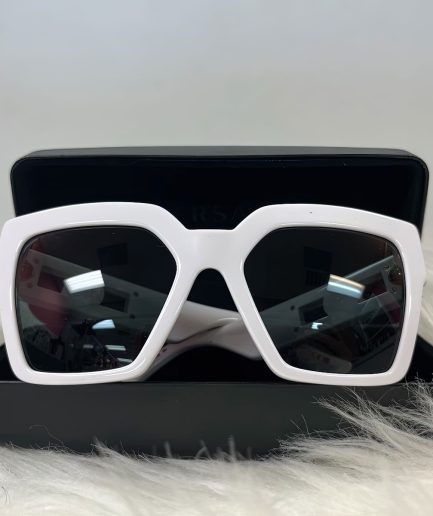 Versace White Medusa Studded Sunglasses