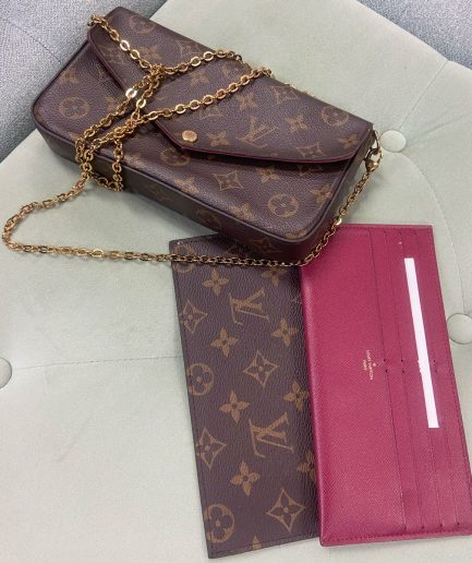 Louis Vuitton Félicie Pochette Monogram - Preloved in Excellent Condition